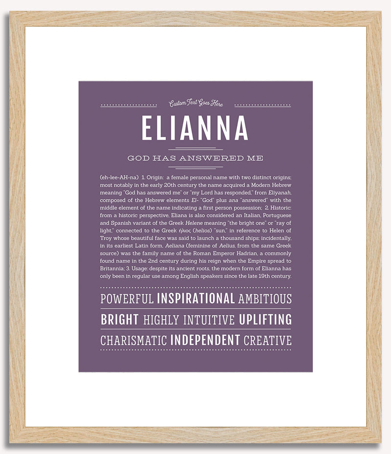 Elianna | Name Art Print