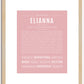 Elianna | Name Art Print