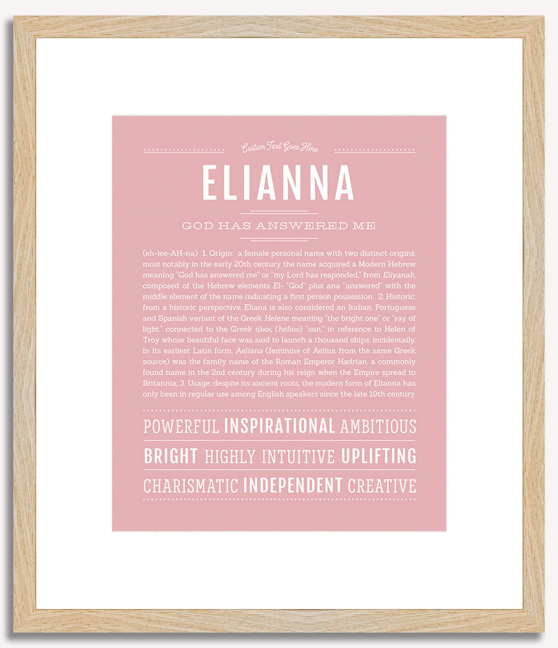 Elianna | Name Art Print