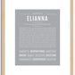 Elianna | Name Art Print