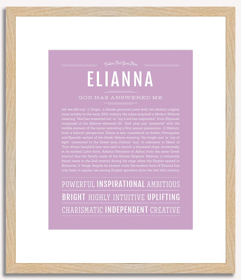 Elianna | Name Art Print