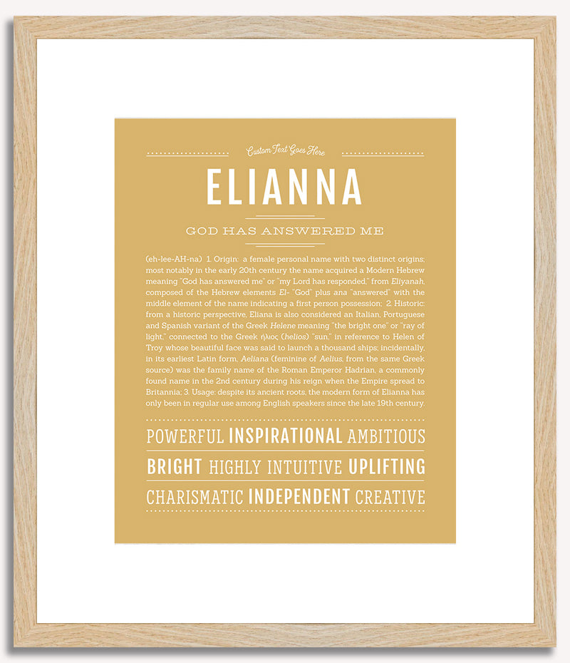 Elianna | Name Art Print