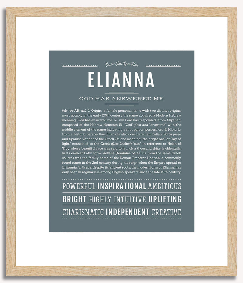 Elianna | Name Art Print