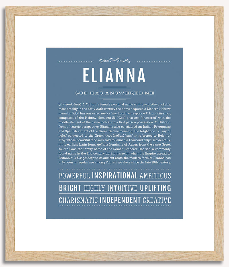 Elianna | Name Art Print