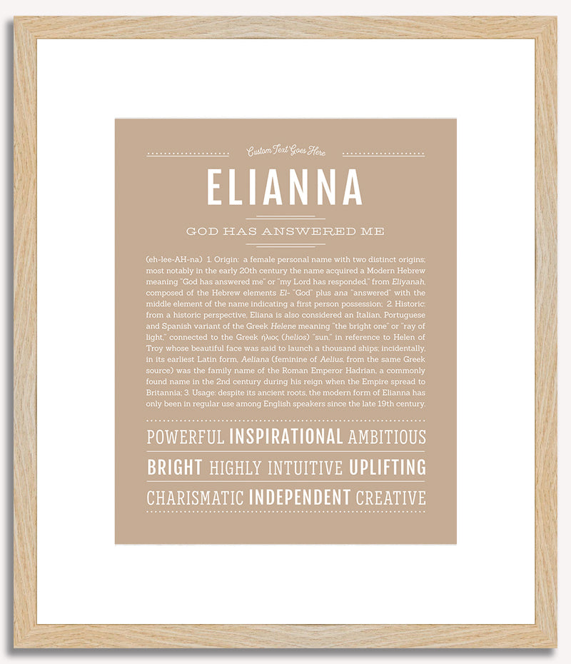 Elianna | Name Art Print