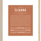 Elianna | Name Art Print