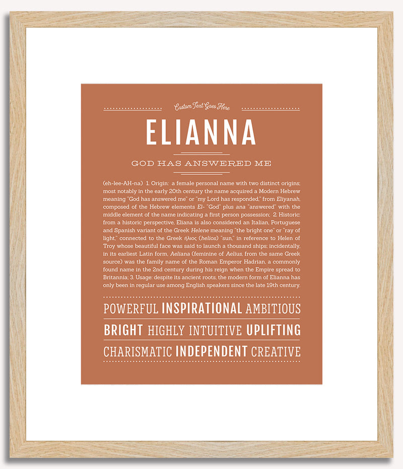 Elianna | Name Art Print