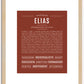 Elias | Name Art Print