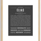 Elias | Name Art Print