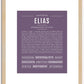 Elias | Name Art Print