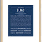 Elias | Name Art Print