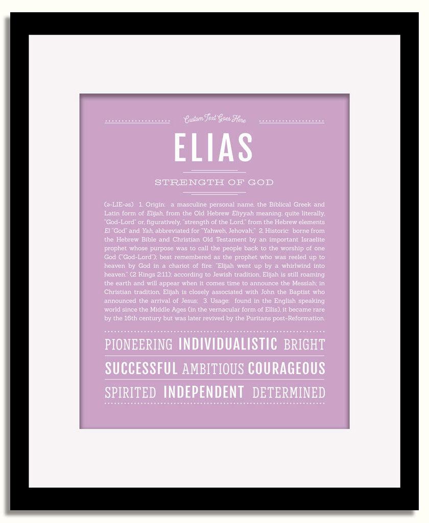 Frame Options | Lilac | Black Frame, Matted