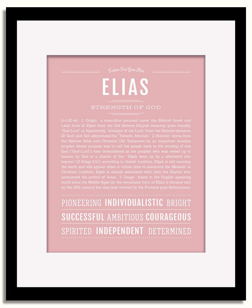 Frame Options | Dusty Rose | Black Frame, Matted