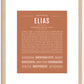 Elias | Name Art Print