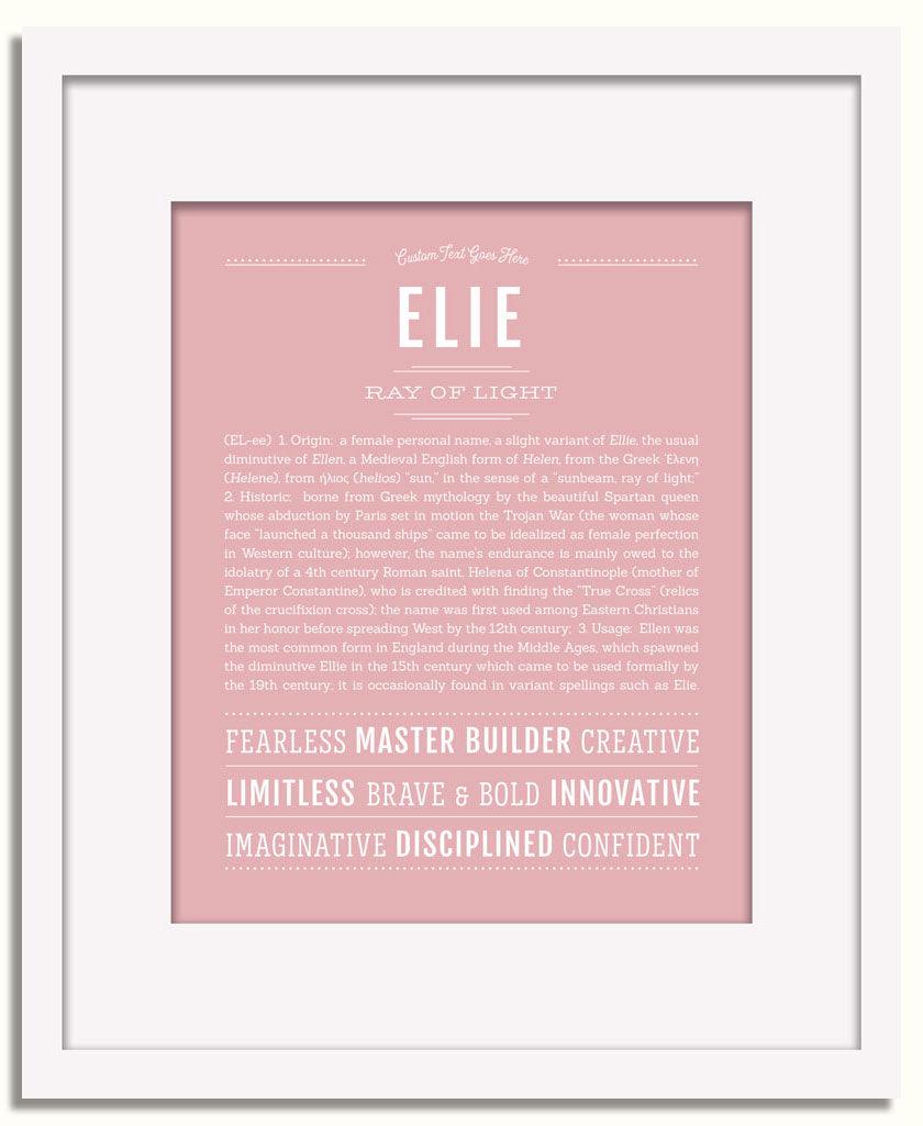 Frame Options | Dusty Rose | White Frame, Matted