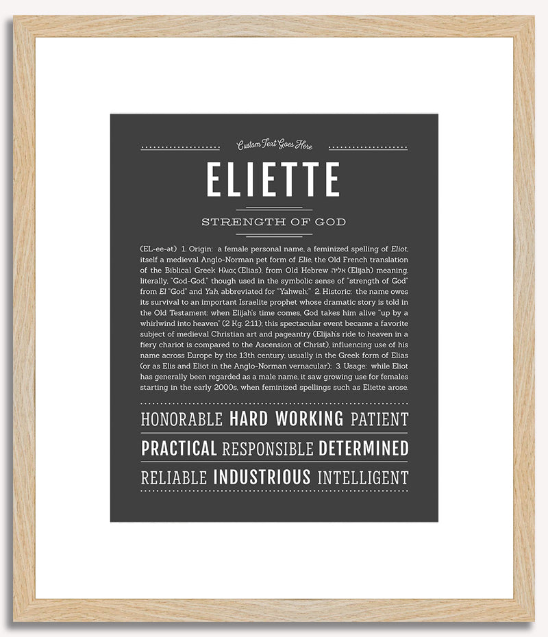 Eliette | Name Art Print