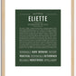 Eliette | Name Art Print