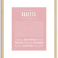 Eliette | Name Art Print