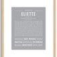 Eliette | Name Art Print