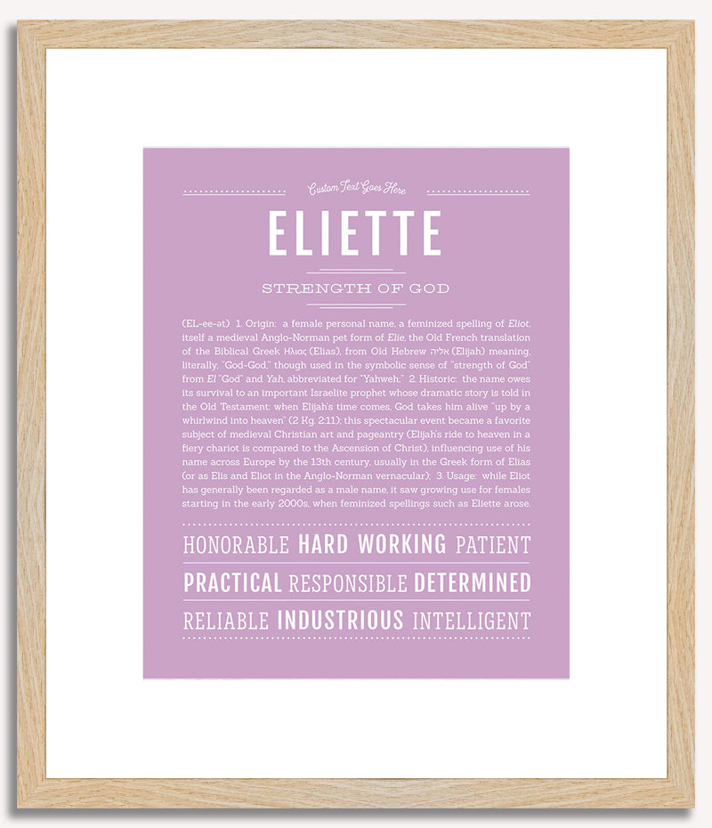 Eliette | Name Art Print