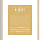 Eliette | Name Art Print