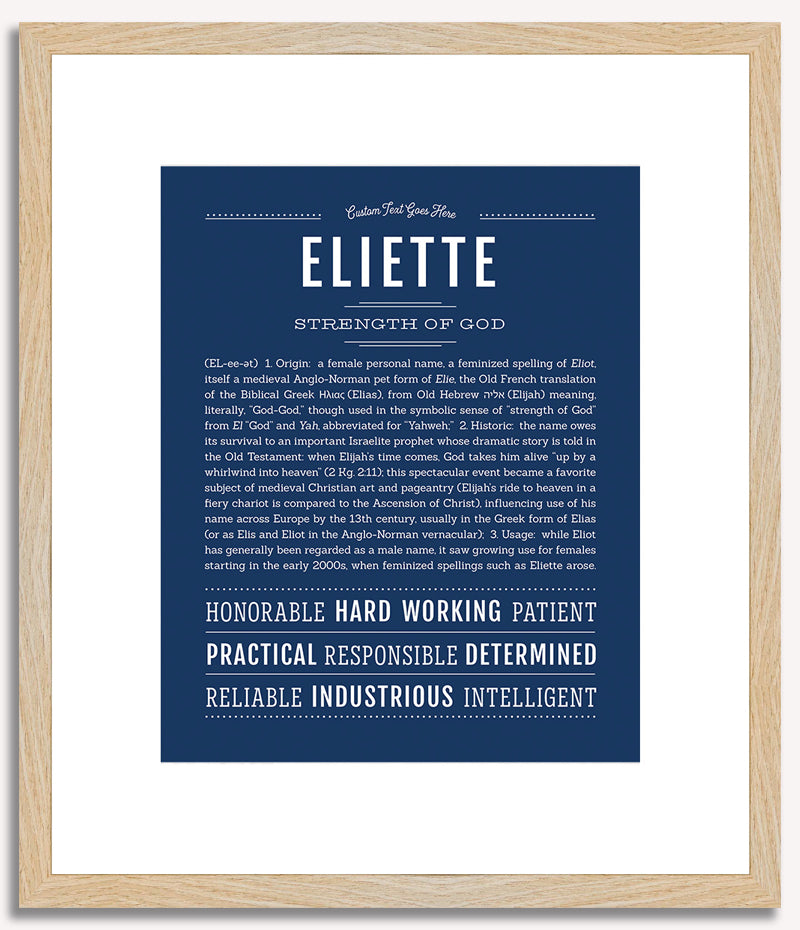 Eliette | Name Art Print