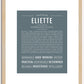 Eliette | Name Art Print