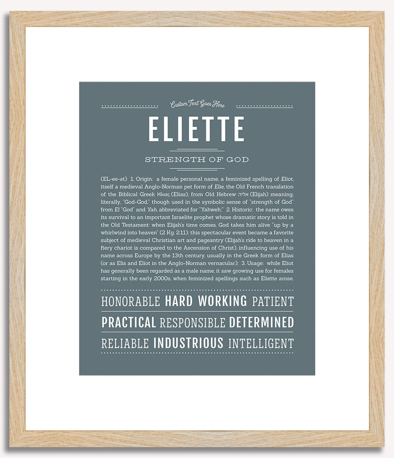 Eliette | Name Art Print