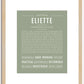 Eliette | Name Art Print