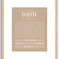 Eliette | Name Art Print