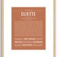 Eliette | Name Art Print