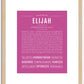 Elijah | Name Art Print