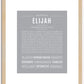 Elijah | Name Art Print