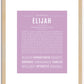 Elijah | Name Art Print