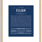 Elijah | Name Art Print