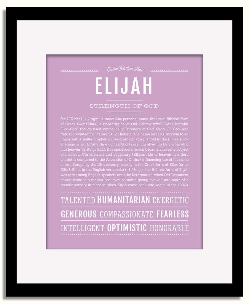 Frame Options | Lilac | Black Frame, Matted