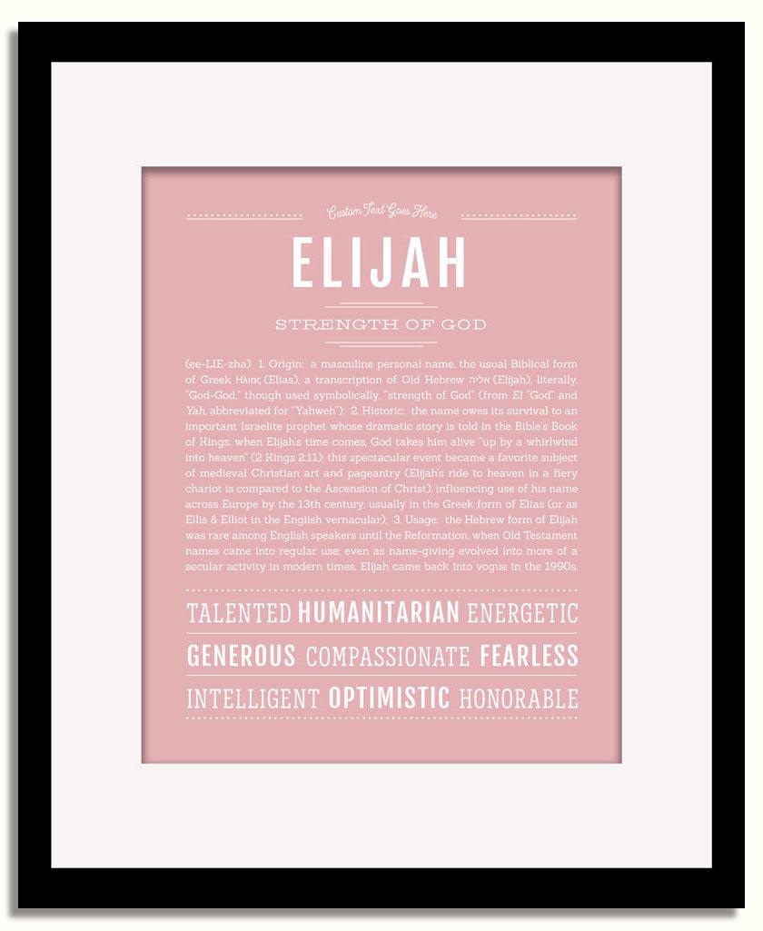 Frame Options | Dusty Rose | Black Frame, Matted