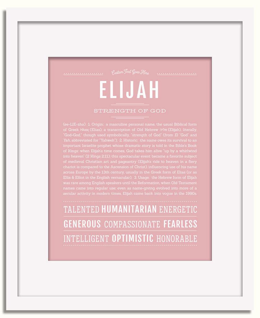 Frame Options | Dusty Rose | White Frame, Matted