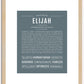 Elijah | Name Art Print