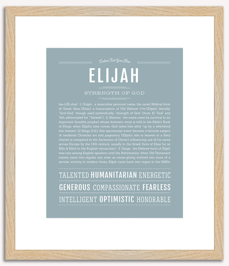 Elijah | Name Art Print