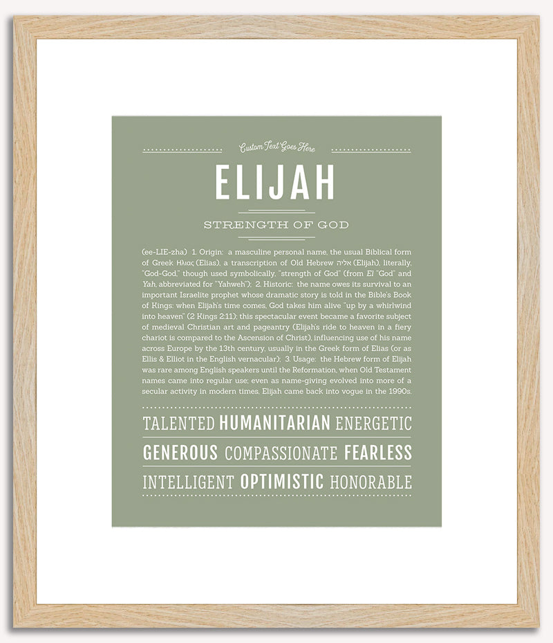 Elijah | Name Art Print