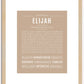 Elijah | Name Art Print