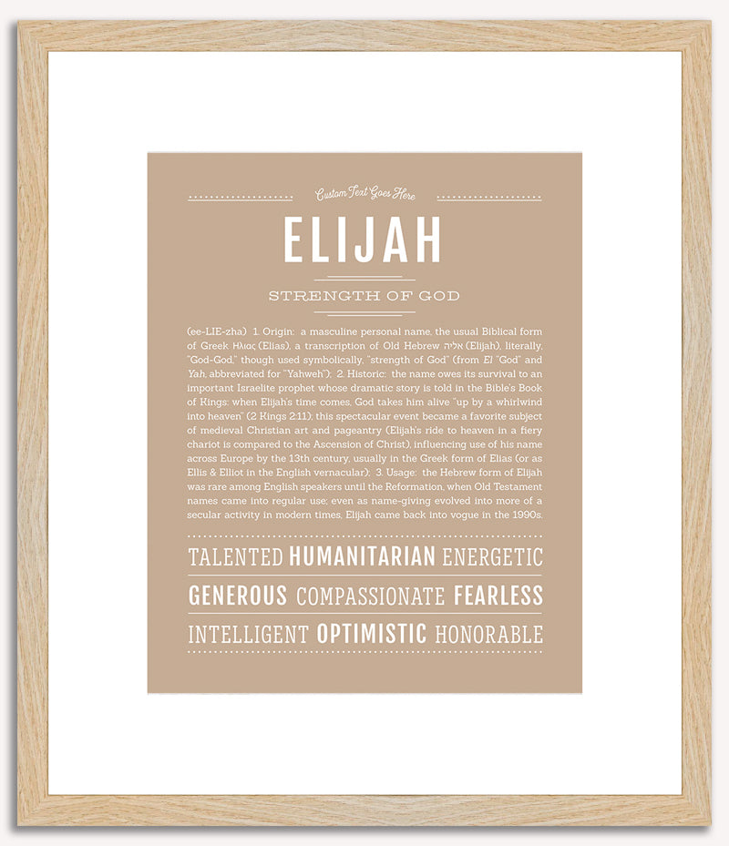 Elijah | Name Art Print