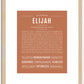 Elijah | Name Art Print