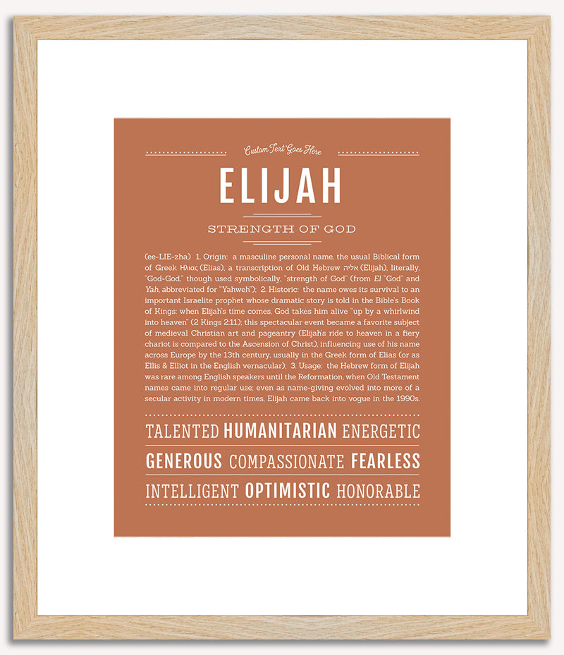 Elijah | Name Art Print