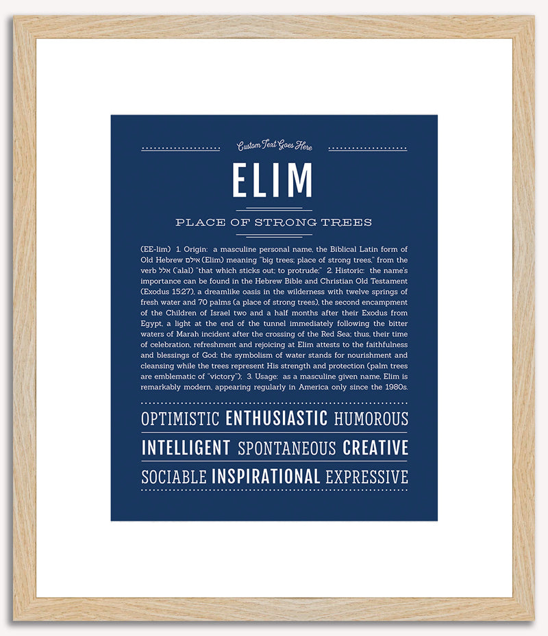 Elim | Name Art Print