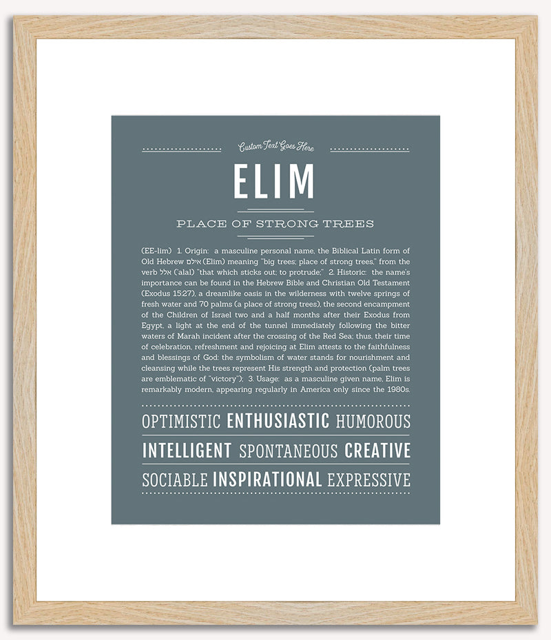 Elim | Name Art Print