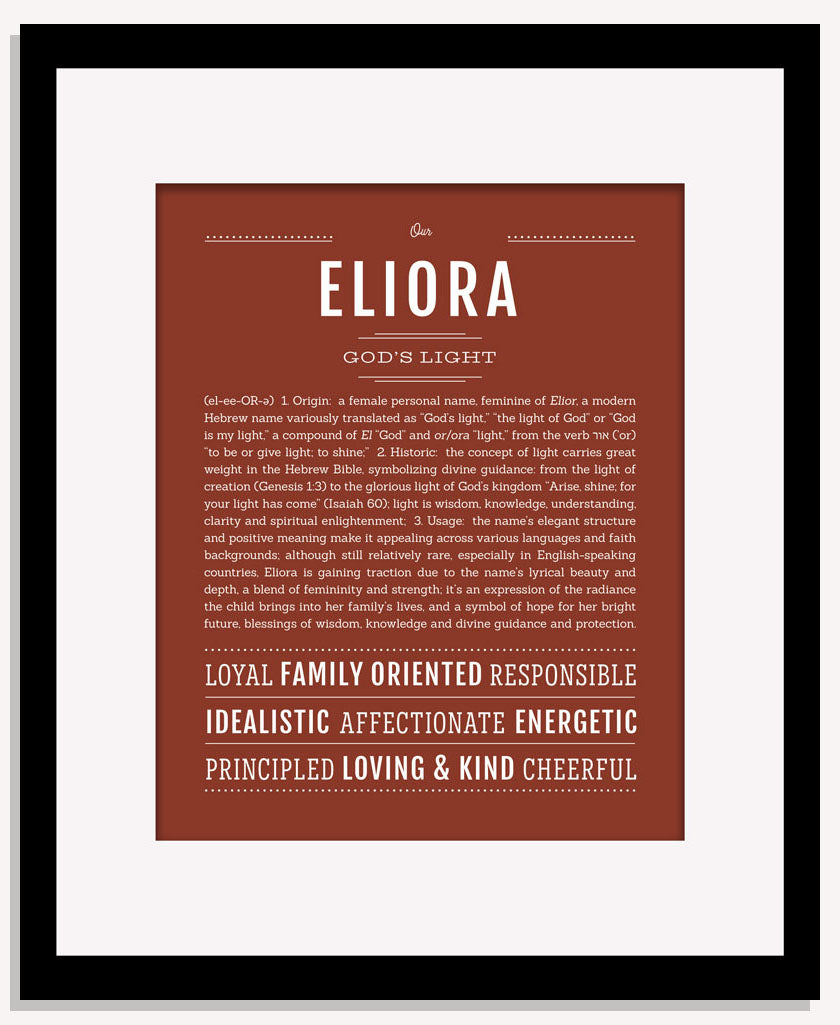 Eliora | Name Art Print
