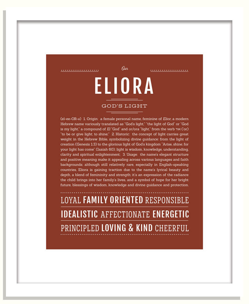 Eliora | Name Art Print