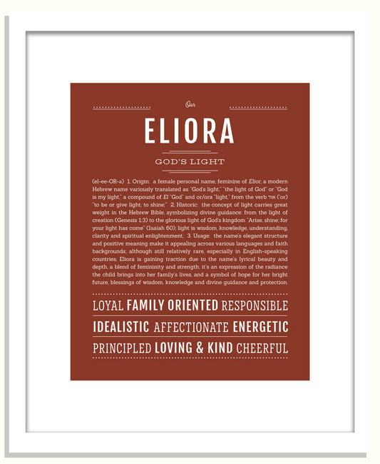 Eliora | Name Art Print